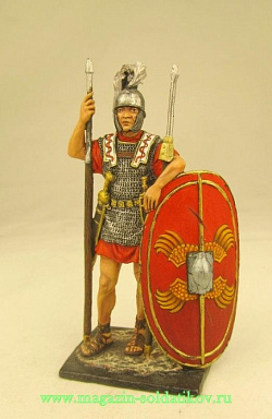 Миниатюра в росписи Римский легионер, 54 мм