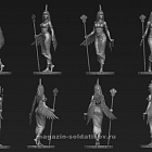 Сборная фигура из смолы Египетская богиня - Исида, 54 мм, Chronos miniatures
