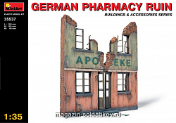 Сборная модель из пластика Руины немецкой аптеки MiniArt (1/35)