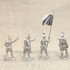 Сборные фигуры из металла Португальский легион Великой Армии, ком.группа, 28 мм, Figures from Leon