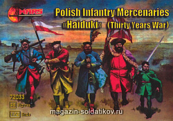 Солдатики из пластика Польская наемная пехота (30-я война) (1/72) Mars