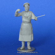 Сборная фигура из смолы Русский солдат, повар. Первая Мировая Война 1/35 MasterClub - фото