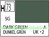 Краска художественная 10 мл. тёмно-зеленая, полуглянцевая, Mr. Hobby. Краски, химия, инструменты - фото