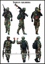 Сборные фигуры из смолы ЕМ 35157 Сирийские солдаты 1/35 Evolution - фото
