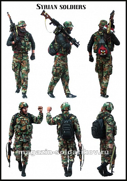 Сборные фигуры из смолы ЕМ 35157 Сирийские солдаты 1/35 Evolution