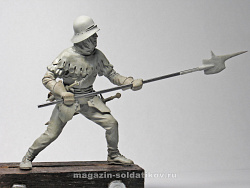 Сборная фигура из смолы Swiss warrior 75 mm. Mercury Models