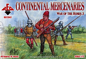 Солдатики из пластика Война Роз. Континентальные наёмники. Набор 3 (1/72) Red Box - фото