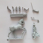 Сборная миниатюра из смолы Офицер - драгун, 28 мм, Аванпост