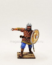 Миниатюра из олова Славянский воин IX век, 54 мм, Большой полк - фото