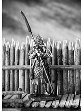 Миниатюра из олова 791 РТ Всадник поместной конницы начало 17 века, 54 мм, Ратник - фото