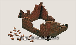 Сборная модель из пластика ИТ Аксессуары Кирпичные стены (1/35) Italeri