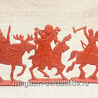 Князь Асыка и его люди (6 шт., пластик, терракот), 54 мм, Воины и битвы