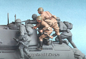 Сборная миниатюра из смолы Советская мотопехота №2, лето 1943-45. Две фигуры. 1/35 Tank - фото