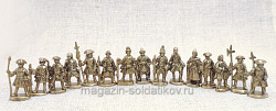 Фигурки из бронзы Полтавская битва (набор 15 шт), 25 мм, Unica