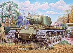 Сборная модель из пластика Тяжелый танк КВ-9 (122мм пушка) (1/35) Восточный экспресс