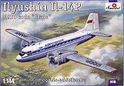 Сборная модель из пластика Ильюшин Ил-14П «Crate» Советский самолет Amodel (1/144) - фото
