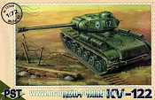 Сборная модель из пластика Тяжелый танк КВ-122, 1:72, PST - фото