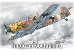 Сборная модель из пластика Мессершмидт Bf -109-7 / Trop (1/72) ICM