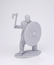 Сборная миниатюра из смолы Древнерусский воин, 54 мм, Солдатики Публия - фото