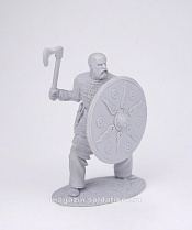 Сборная миниатюра из смолы Древнерусский воин, 54 мм, Солдатики Публия - фото
