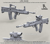 Аксессуары из смолы Английская штурмовая винтовка L85A1 SA80, 1:35, Live Resin - фото