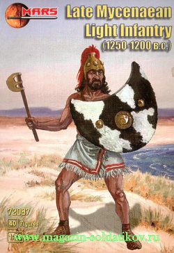 Солдатики из пластика Поздняя микенская пехота, 1250-1200 г до н.э. (1/72) Mars