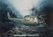Сборная модель из пластика ИТ Вертолет UH-1D Slick (1/48) Italeri - фото
