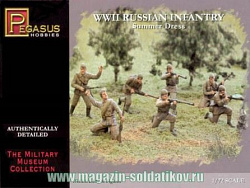 Солдатики из пластика Русская пехота, лето, WWII 1:72, Pegasus