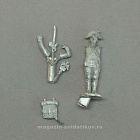 Сборная миниатюра из металла Сержант-орлоносец в шляпе, Франция 1802-1806 гг, 28 мм, Аванпост
