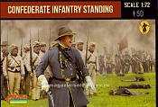 Солдатики из пластика Confederate Infantry Standing (1/72) Strelets - фото