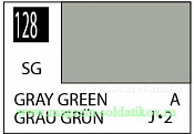 Краска художественная 10 мл. серо-зеленая, полуглянцевая, Mr. Hobby. Краски, химия, инструменты - фото