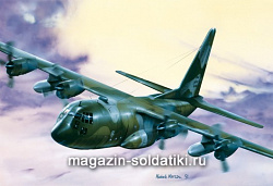 Сборная модель из пластика ИТ Самолет C-130 E/H Hercules (1/72) Italeri