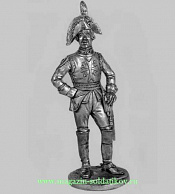 Миниатюра из олова Офицер кавалергардского полка, 1795 г, 54 мм, Россия - фото