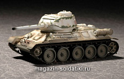 Масштабная модель в сборе и окраске Танк Т-34/85, зимний камуфляж 1:72 Easy Model - фото
