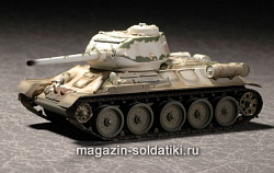 Масштабная модель в сборе и окраске Танк Т-34/85, зимний камуфляж 1:72 Easy Model