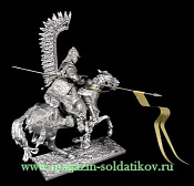 Миниатюра из металла Польский гусар 54 мм, Магазин Солдатики - фото