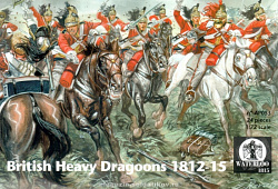 Солдатики из пластика АР 053 Британские тяжеловооруженные драгуны, (1:72), Waterloo