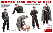 Сборные фигуры из пластика Немецкий танковый экипаж на отдыхе MiniArt (1/35) - фото