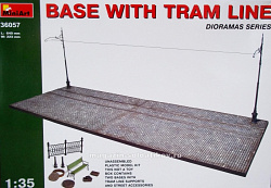 Сборная модель из пластика Основание с трамвайной линией, MiniArt (1/35)