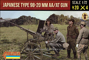 Солдатики из пластика Japanese Type 98 AA 20mm Gun (1/72) Strelets - фото