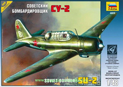 Сборная модель из пластика Самолет «Су-2» (1/48) Звезда