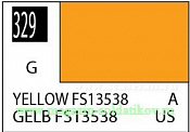 Краска художественная 10 мл. желтая FS13538, глянцевая, Mr. Hobby. Краски, химия, инструменты - фото