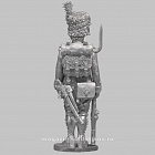 Сборная миниатюра из металла Гренадёр в шапке, к ноге. Франция, 1807-1812 гг, 28 мм, Аванпост