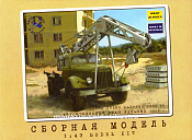 Сборная модель из пластика Сборная модель Автокран ЛАЗ-690 на шасси ЗИЛ-164 1:43, Start Scale Models - фото