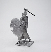 Миниатюра из олова Персидский воин с мечом (овальный щит), 54 мм, Магазин Солдатики - фото