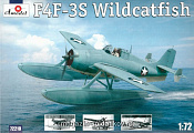 Сборная модель из пластика Grumman F4F-3S 'Widcatfish' поплавковый самолет Amodel (1/72) - фото