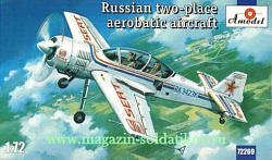 Сборная модель из пластика Су-29 Российский пилотажный самолет Amodel (1/72)