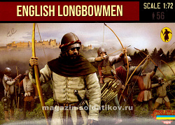 Солдатики из пластика English Longbowmen (1/72) Strelets