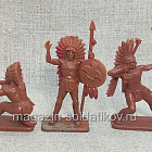 Ковбои и индейцы (6 + 6, все позы) Crescent 54 мм (489-045) (489-045)