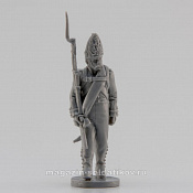 Сборная миниатюра из смолы Унтер-офицер фузилёр Павловского полка, идущий 28 мм, Аванпост - фото